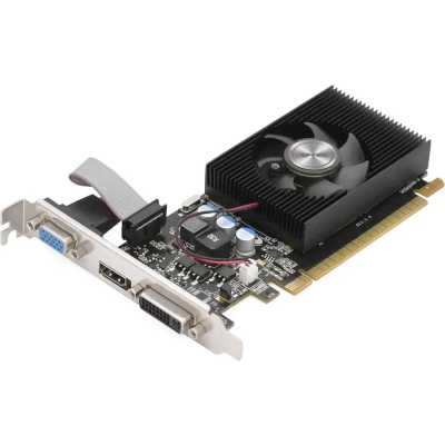 Видеокарта NVIDIA, 4 GB, Afox GT 730, DVI/HDMI/D-Sub, GDDR3/128bit, +LP (AF730-4096D3L6)