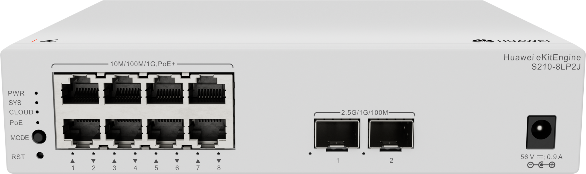 Коммутатор Huawei S210-8LP2J PoE (98012920)