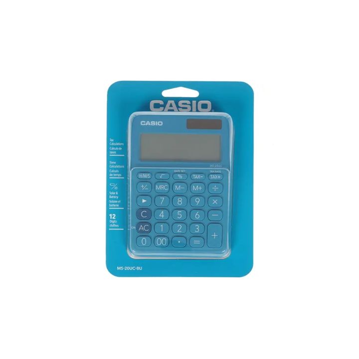 Калькулятор настольный CASIO MS-20UC-BU-W-EC (MS-20UC-BU-W-EC)