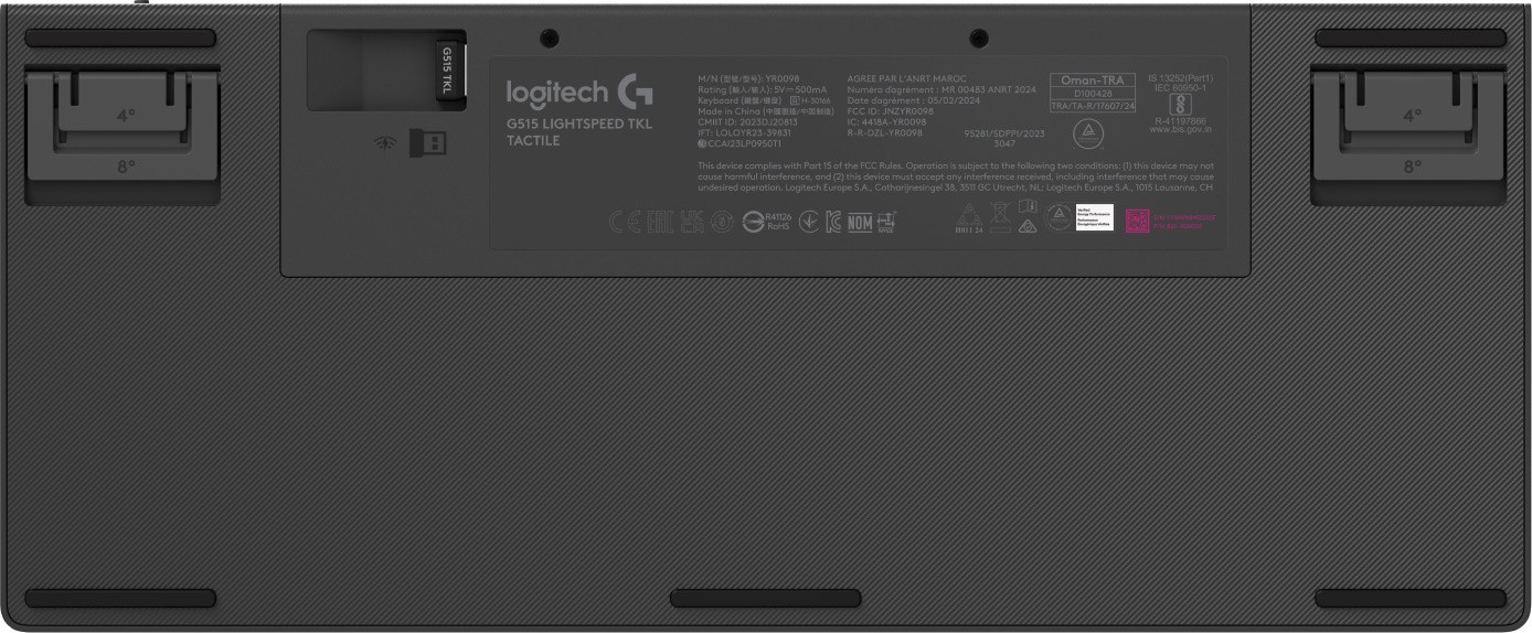 Клавиатура Logitech G515 TKL, GL Tactile switch, Черный (920-012538)