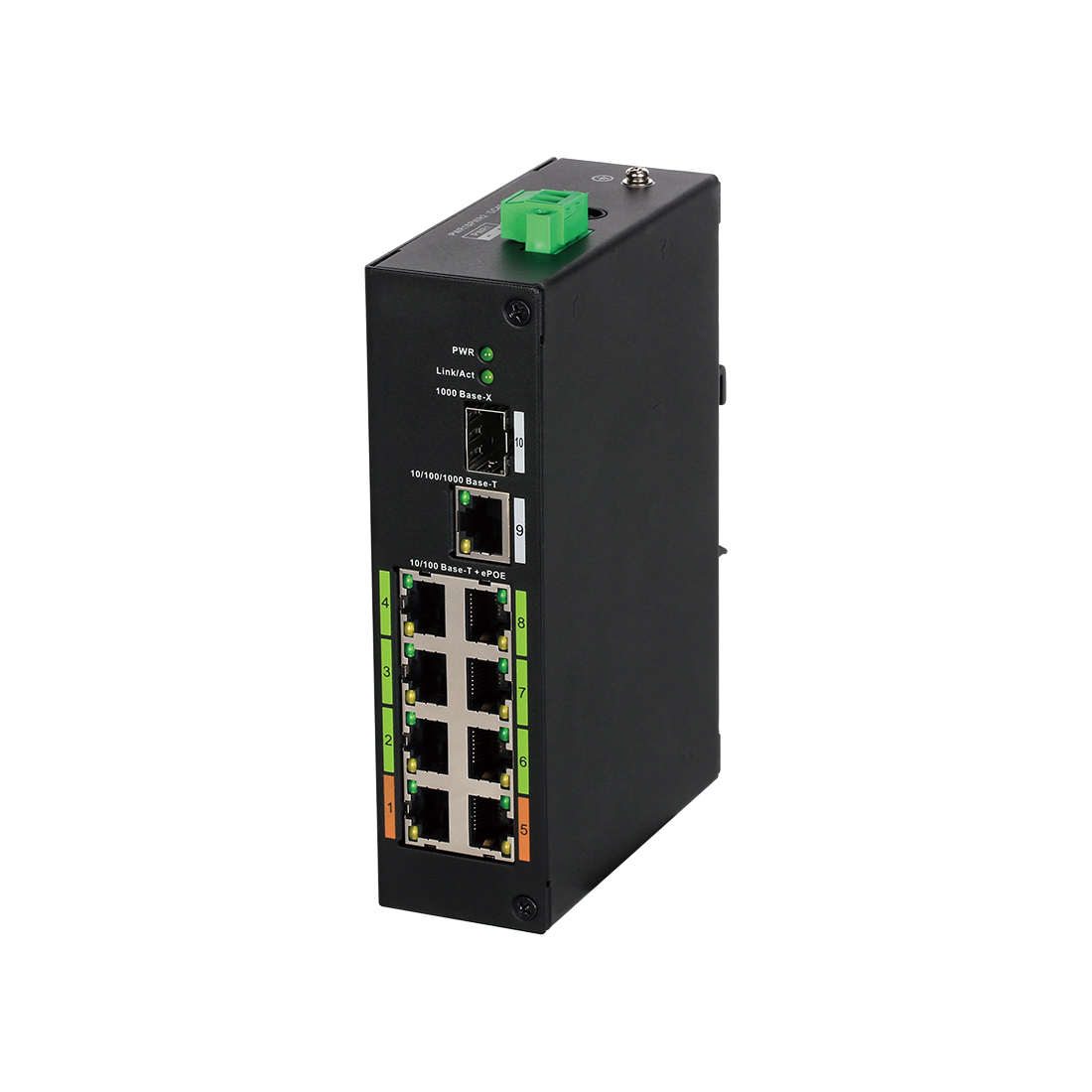 Промышленный Dahua DH-LR2110-8ET-120 8 портовый коммутатор (DH-LR2110-8ET-120)