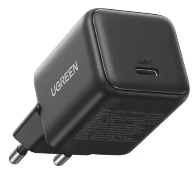 Зарядное устройство на 1xUSB C, 20W, QC4.0/PD3.0, Gan X, серый, X512 (55528)