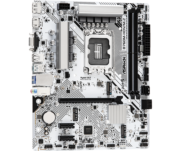  Материнская плата ASRock B760M-HDV/M.2 LGA1700 (B760M-HDV/M.2)