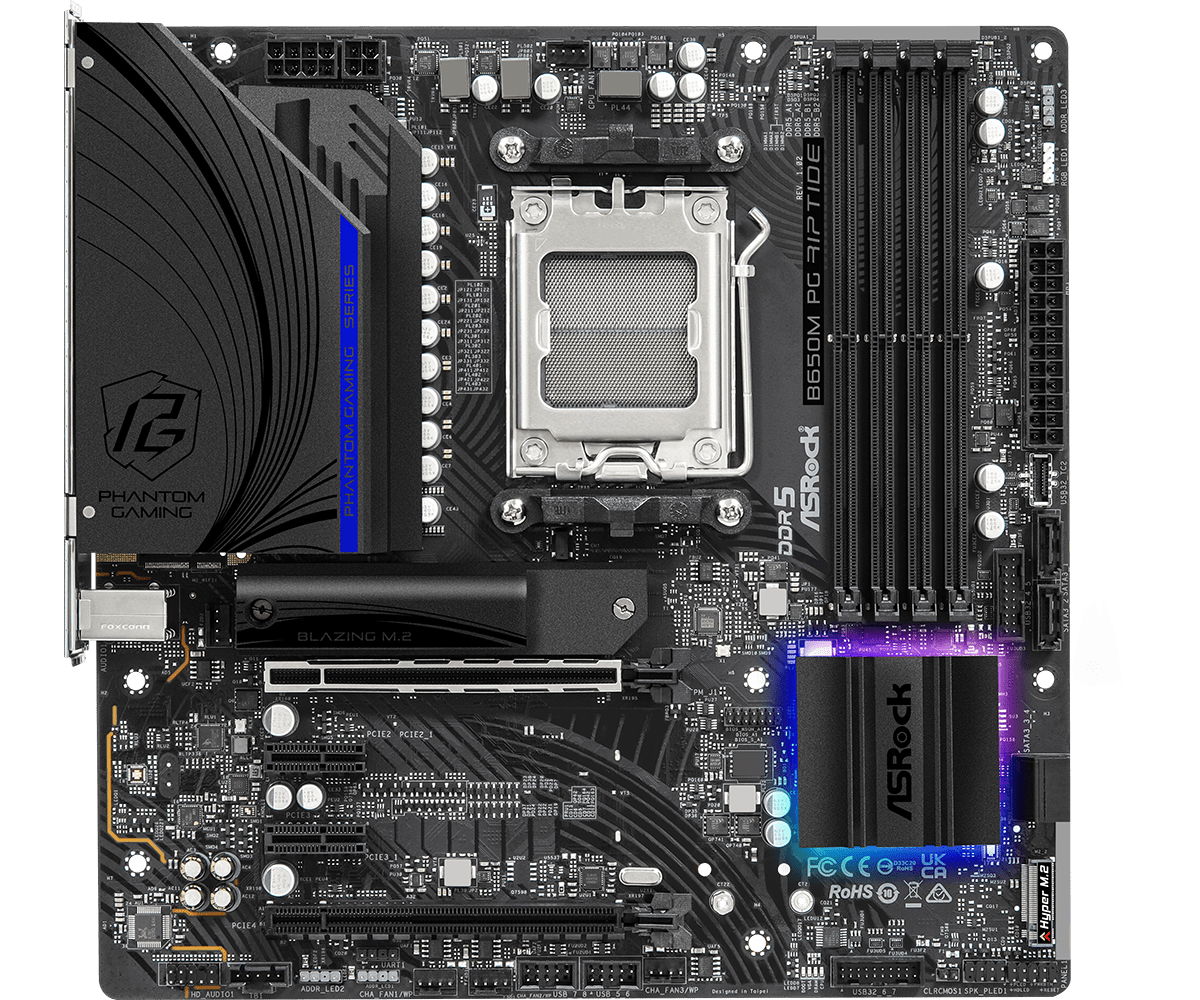 Материнская плата ASRock B650M PG Riptide (90-MXBJ90-A0UAYZ)