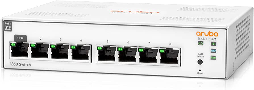 Коммутатор HP Enterprise Aruba Instant On 1830 8G Switch (JL810A) Коммутатор HP Enterprise Aruba Instant On 1830 8G Switch (JL810A)