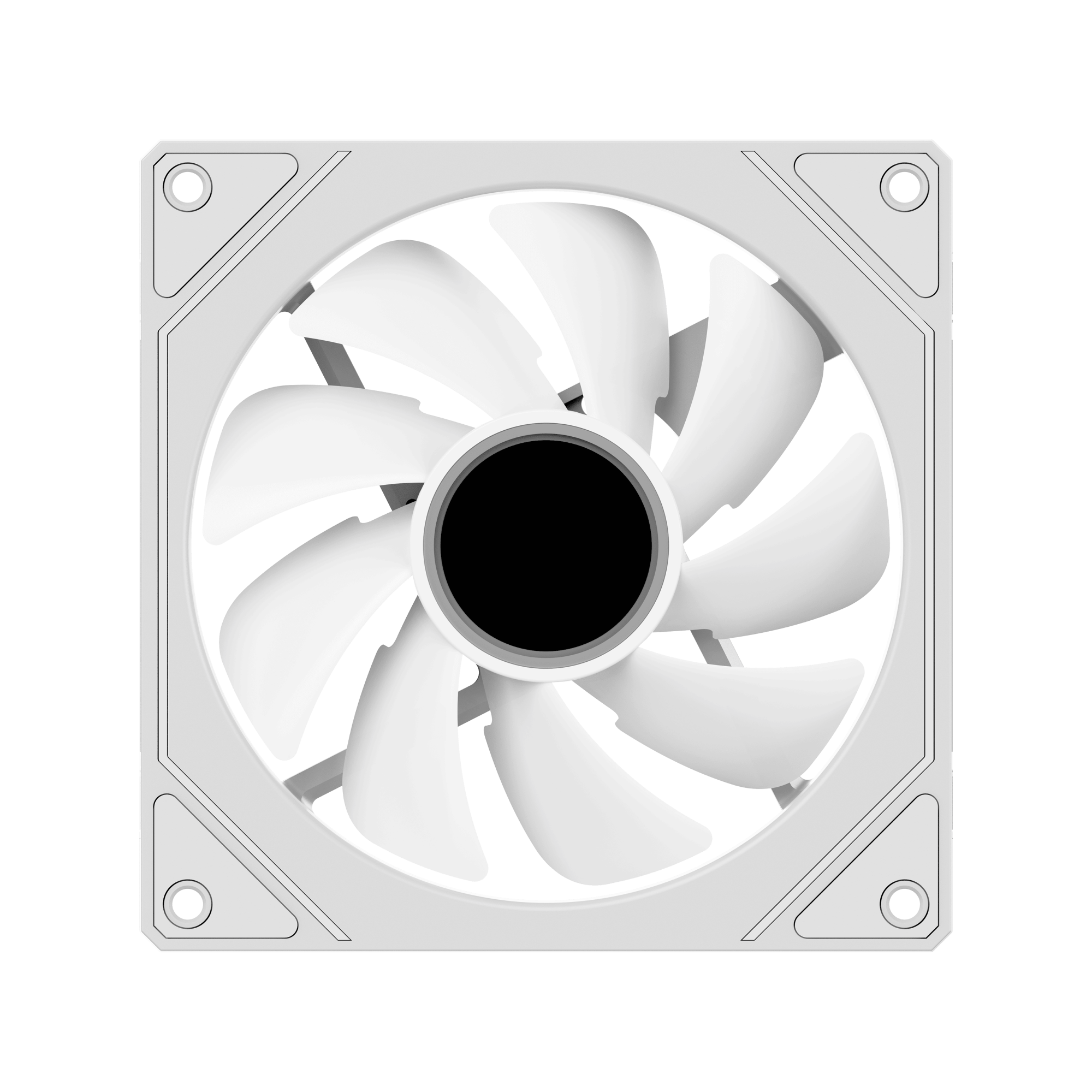 Вентилятор для корпуса Ocypus Gamma F12 WH ARGB Белый (Gamma-F12-WH1AM00X-GL)