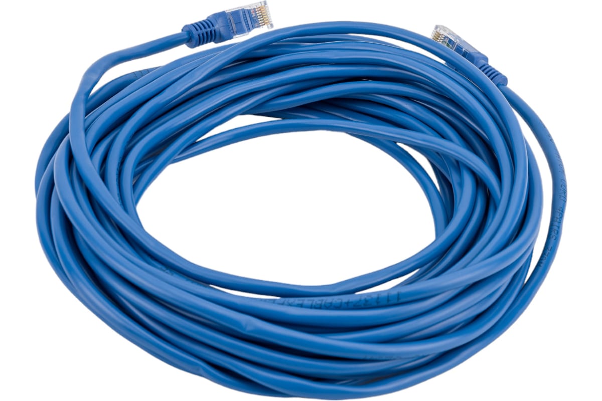 Патч-корд UTP Cablexpert, кат. 5e, 10м, синий (PP10-10M/B) Патч-корд UTP Cablexpert, кат. 5e, 10м, синий (PP10-10M/B)