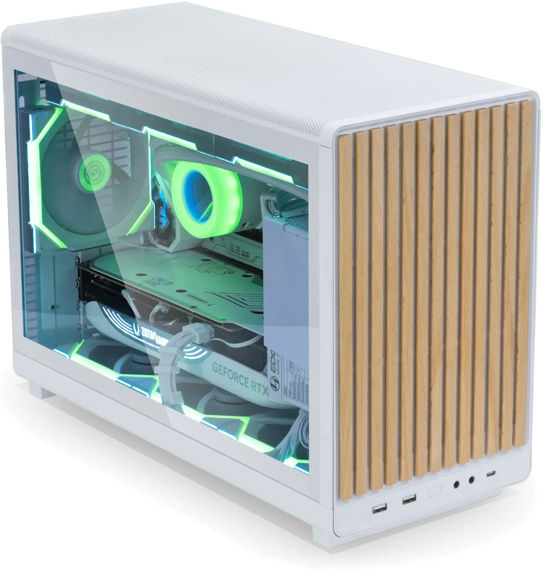 Корпус Lian Li A3-mATX W-W Белый-Дерево (G99.A3W-WD.00)