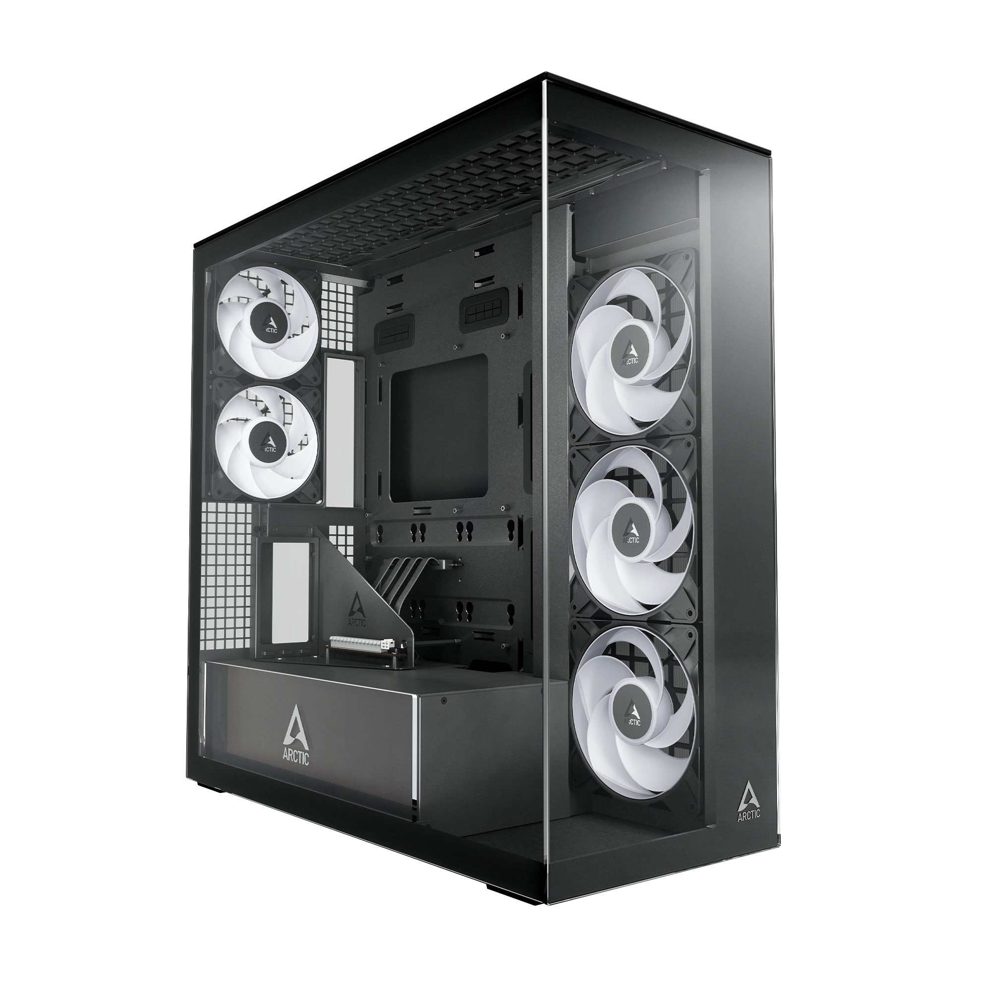 Компьютерный корпус Arctic Xtender VG, Black, Clear Glass (ACPCC00024A)