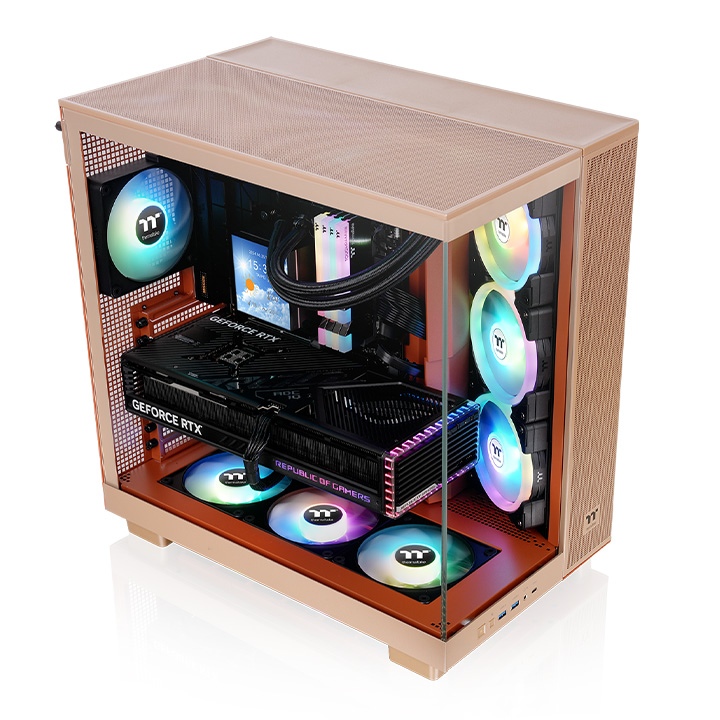 Компьютерный корпус Thermaltake View 380 XL TG ARGB - Gravel Sand (CA-11E-00MGWN-00)