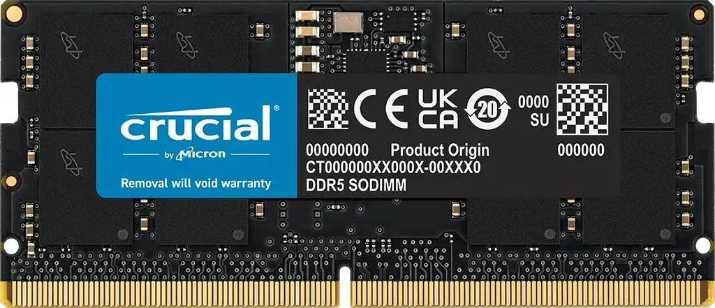 Оперативная память для ноутбука SO-DIMM Crucial DDR5, 16 GB 5600MHz (CT16G56C46S5)