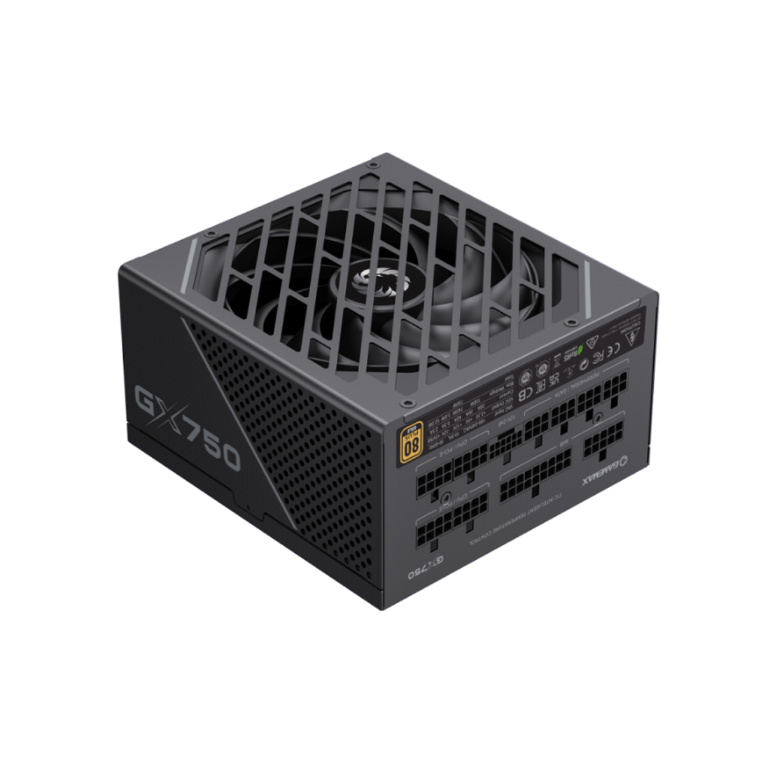 Блок питания ATX 750W GameMax GX-750 PRO BK, Gold, (GX750 PRO BLACK)