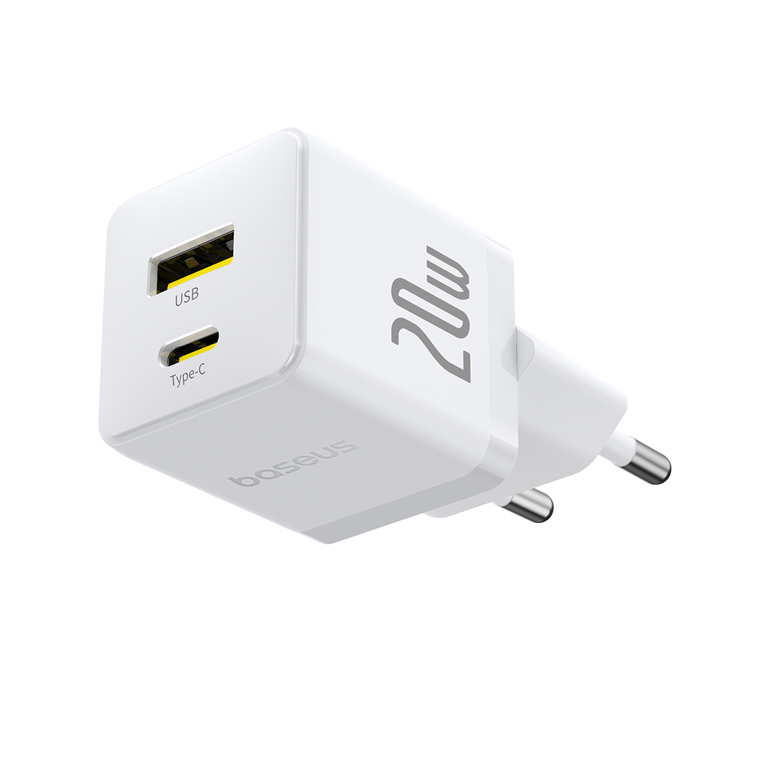 Адаптер питания Baseus Palm C+U 20W White(P10111608213-00)