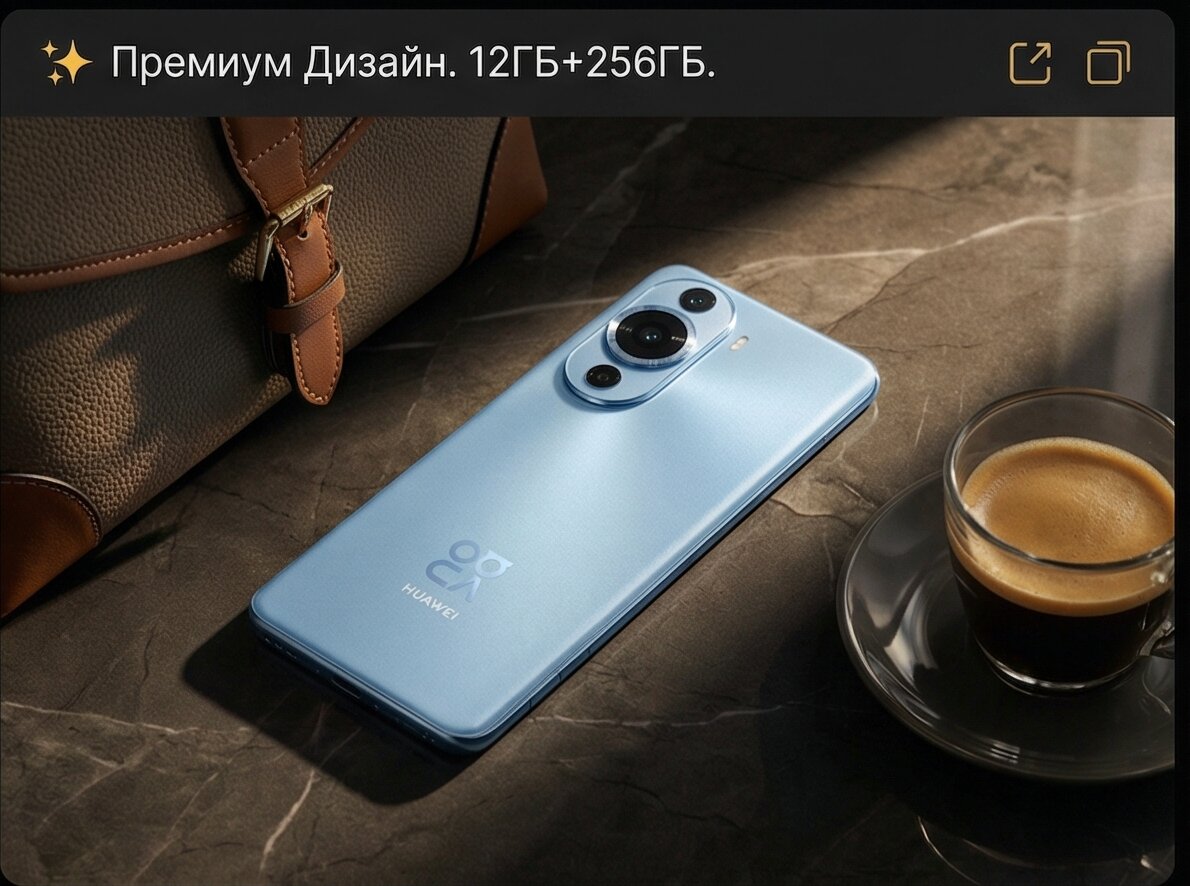 Смартфон Huawei Nova 14 12GB+256GB Blue (51098LAV)