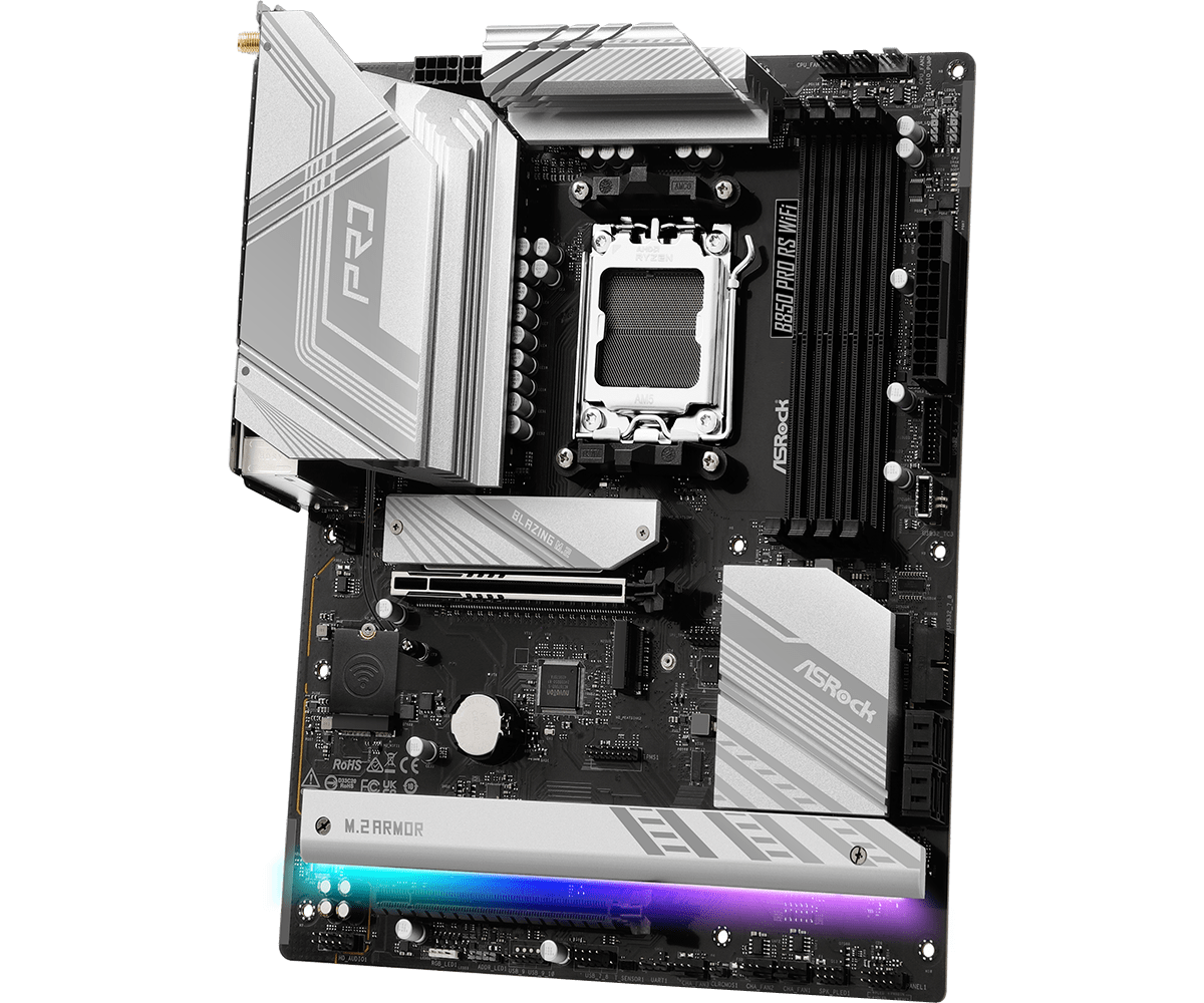 Материнская плата ASRock B850 PRO RS WiFi, AM5 (90-MXBQL0-A0UAYZ)