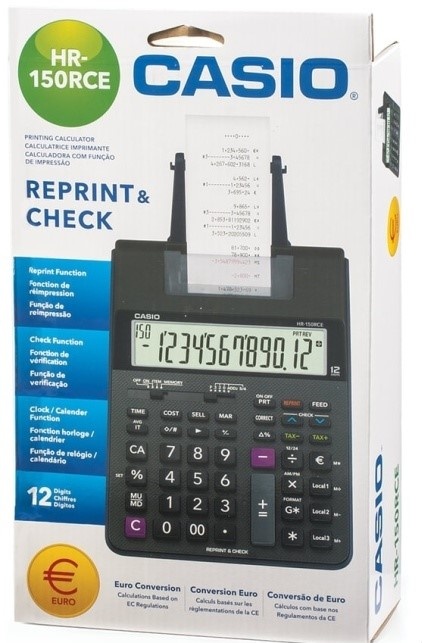 Калькулятор печатающий CASIO HR-150RCE-WA-EC (HR-150RCE-WA-EC)