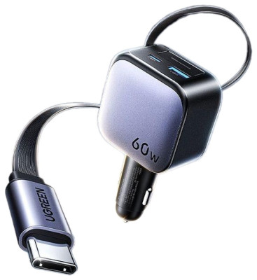 Автомобильное зарядное устройство QC3.0, 60W, EC602 (55212B) UGREEN