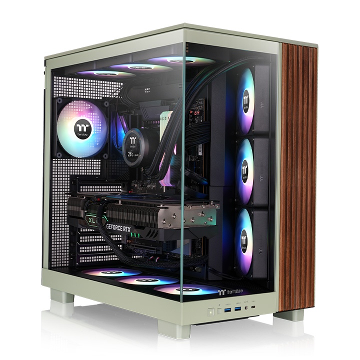 Компьютерный корпус Thermaltake View 380 XL WS ARGB - Matcha Green (CA-11E-00MEWN-WS)