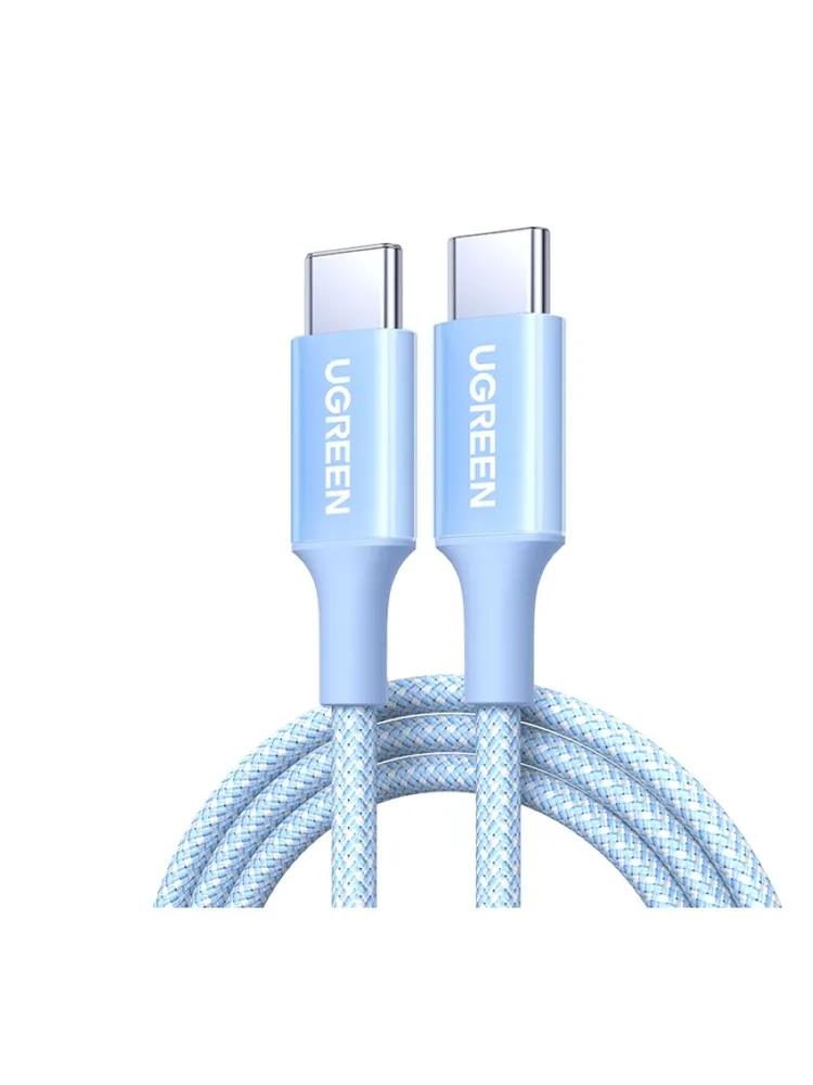 Кабель Ugreen L502, USB-C/USB-C PD 100W, 2M - синий (65254)