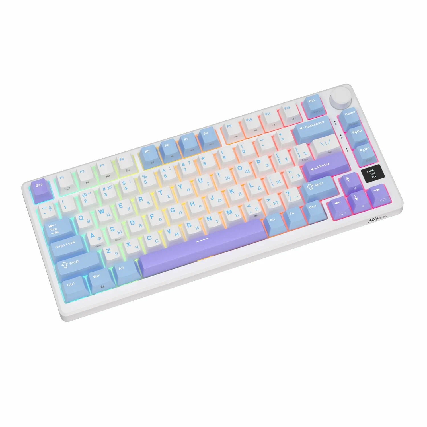  Клавиатура Royal Kludge RK-M75 (RK-M75 Taro Milk)