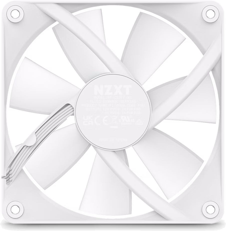Кулер для компьютерного корпуса NZXT F120 RGB Core White (RF-C12SF-W1)
