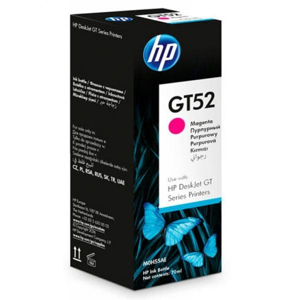Водорастворимые чернила для принтера HP GT52 Magenta (M0H55AE)
