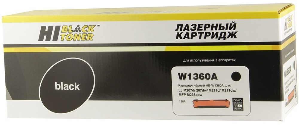 Картридж Hi-Black (без чипа) для HP (HB-W1360A) 