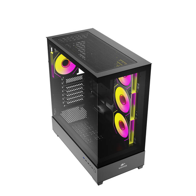 Корпус Wintek Tower 225-B TG, Black (225-B TG)