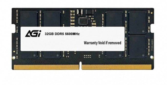 Оперативная память для ноутбука AGI AGI560032SD238-ST SO-DIMM DDR5, 32Gb, 5600MHz (AGI560032SD238-ST)