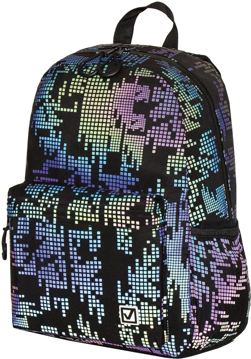 Рюкзак BRAUBERG Pixels, Black (229943)