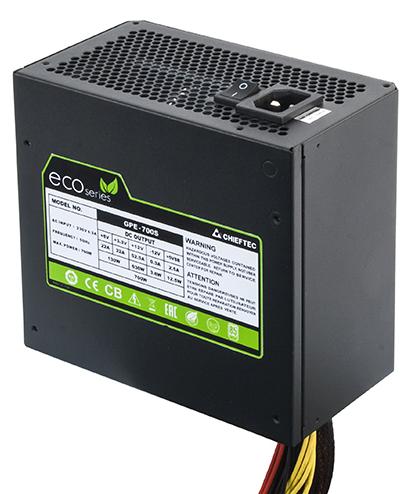Блок питания ATX 600W Chieftec ECO GPE-600S, (GPE-600S)