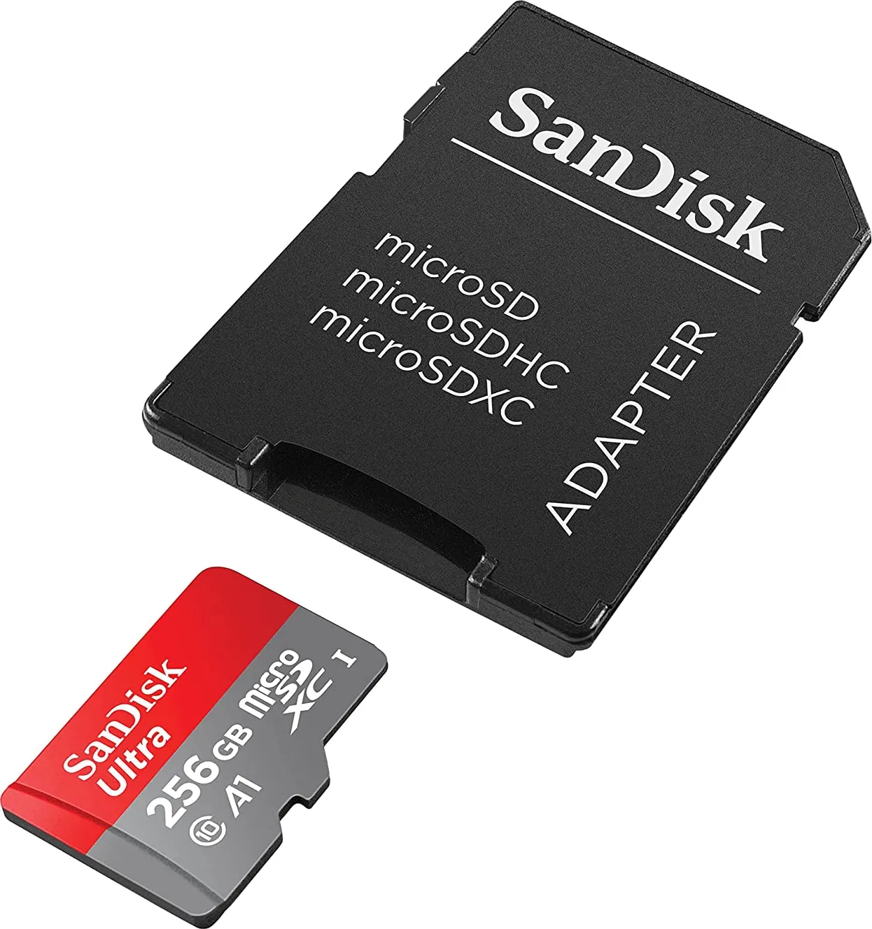 Карта памяти Sandisk Ultra microSDXC 256GB + SD Adapter (SDSQUAC-256G-GN6MA)