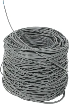 Кабель сетевой UTP, ExeGate UTP-2-C5e-CU-S24-IN-PVC-GY-305-FLUKE, бухта (~305м) (EX281821RUS)