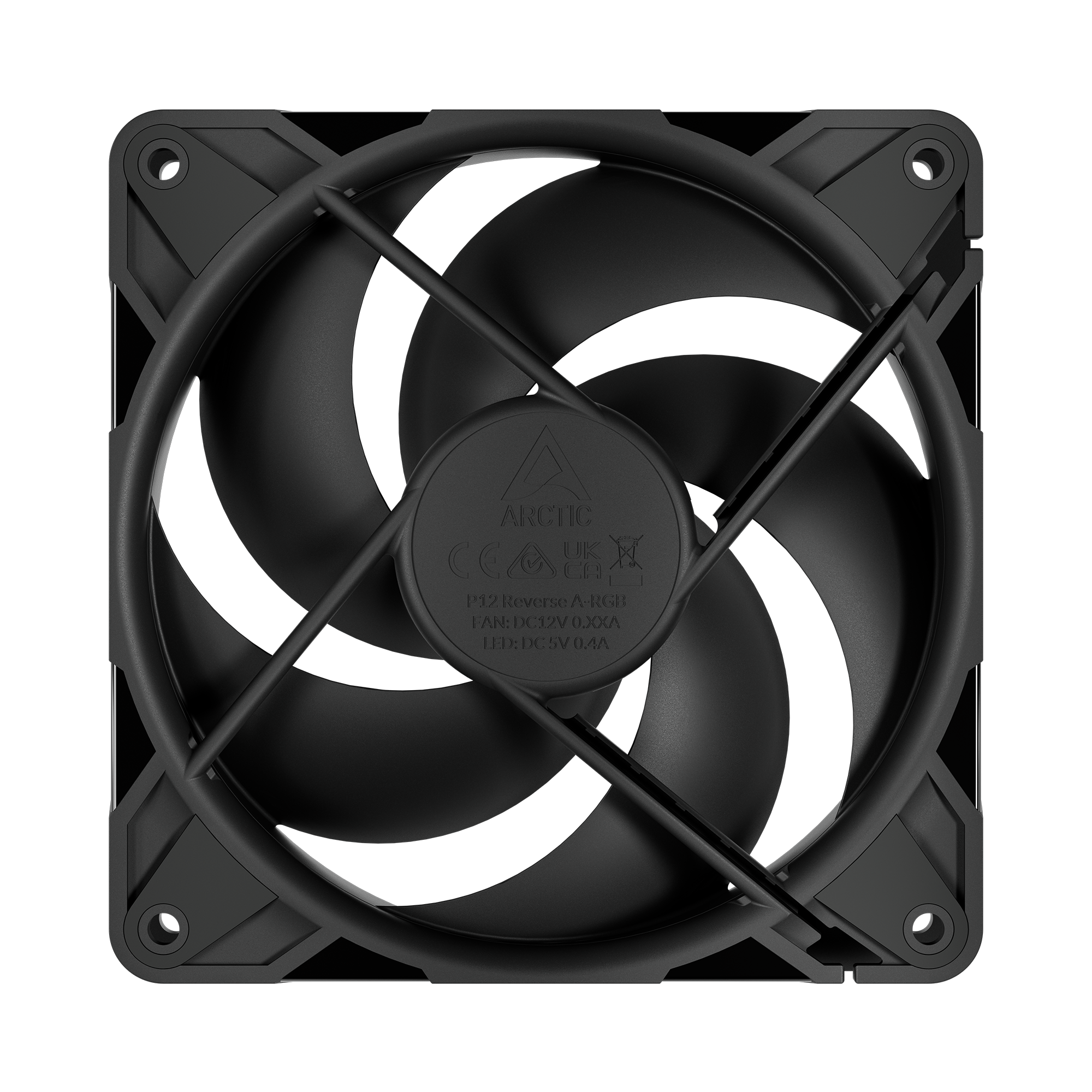 Кулер для корпуса ARCTIC P12 Pro Reverse 3 Pack, Black (ACFAN00332A)
