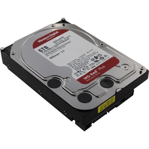 Жесткий диск HDD 6 Tb SATA 6Gb/s Western Digital Red Plus WD60EFPX  (WD60EFPX)