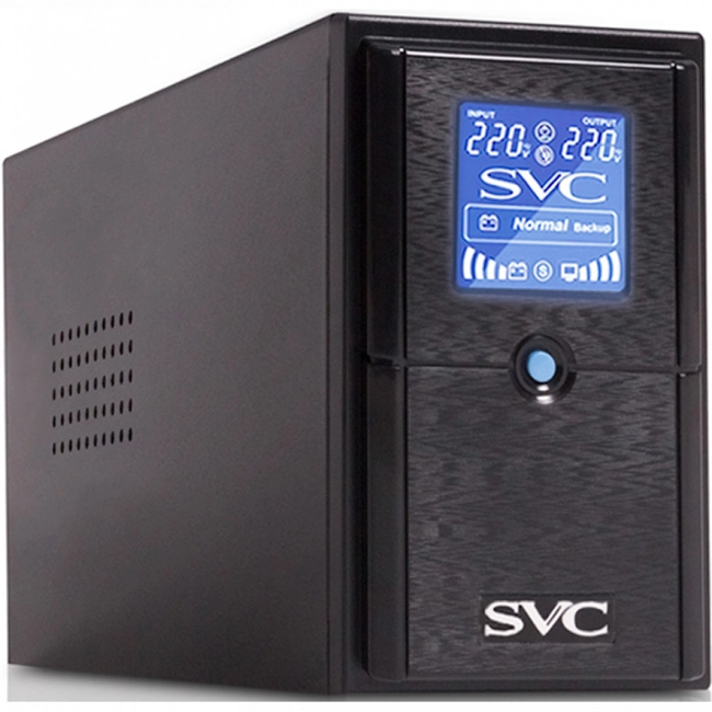  Источник бесперебойного питания UPS SVC V650-L-LCD, 650VA, 390W (V650-L-LCD)