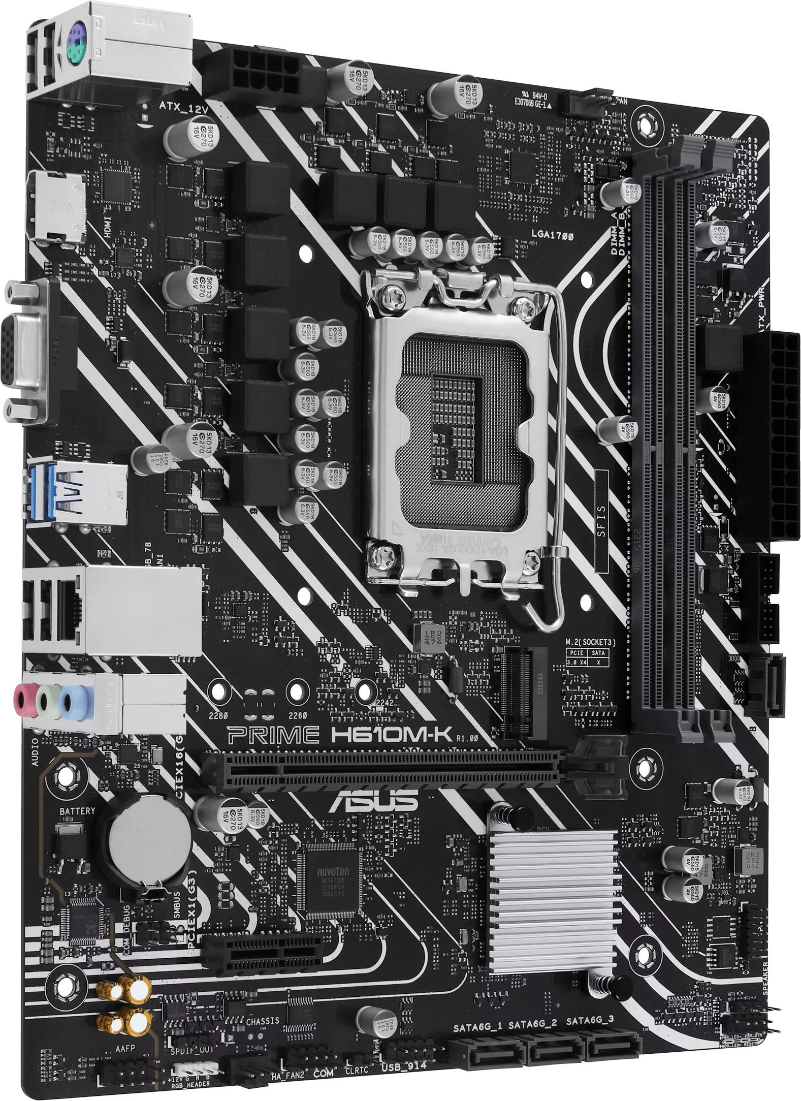 Материнская плата ASUS Prime H610M-K (90MB1GA0-M0EAY0)