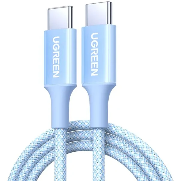 Кабель USB C - USB C, 1m, Голубой, L502 (65253)