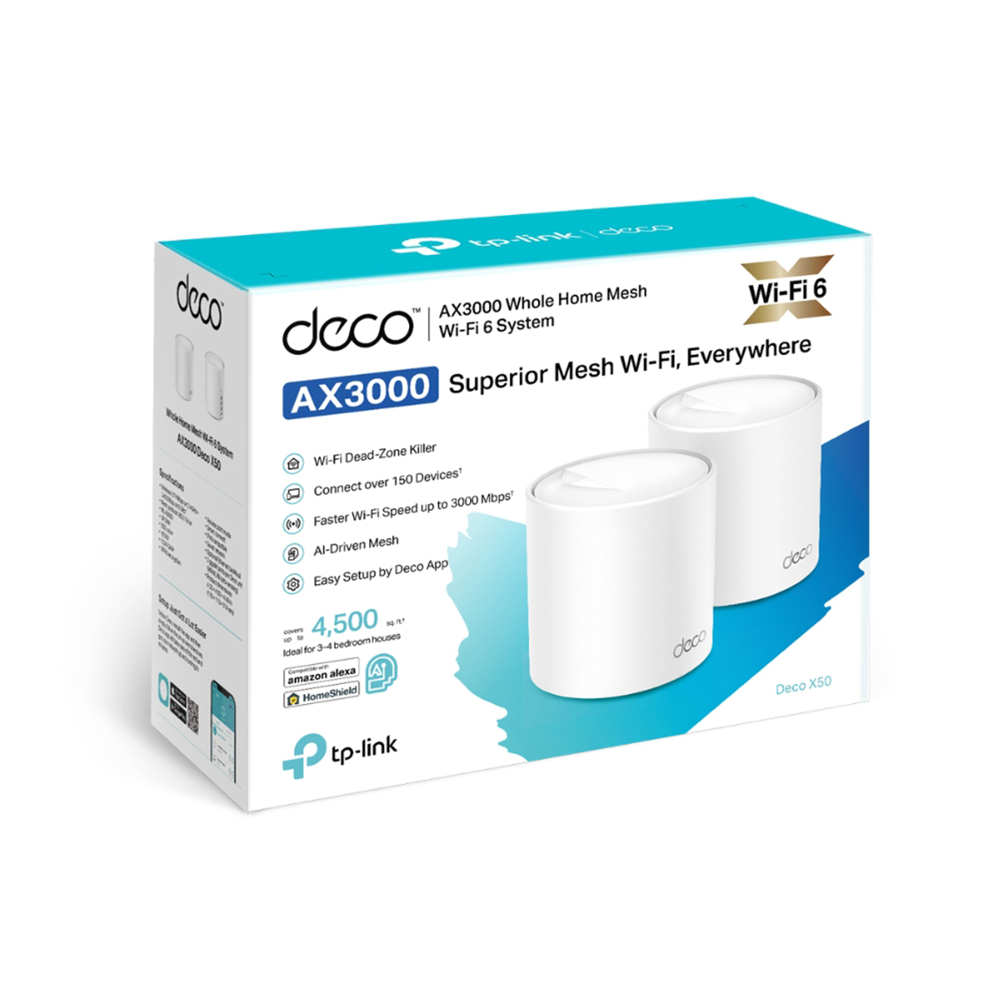 Беспроводная MESH-система Wi-Fi TP-Link Deco X50(2-pack) (Deco X50(2-pack))