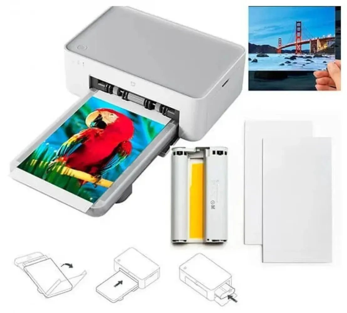 Портативный фотопринтер Xiaomi Instant Photo Printer 1S Set ZPDYJ03HT (BHR6747GL)