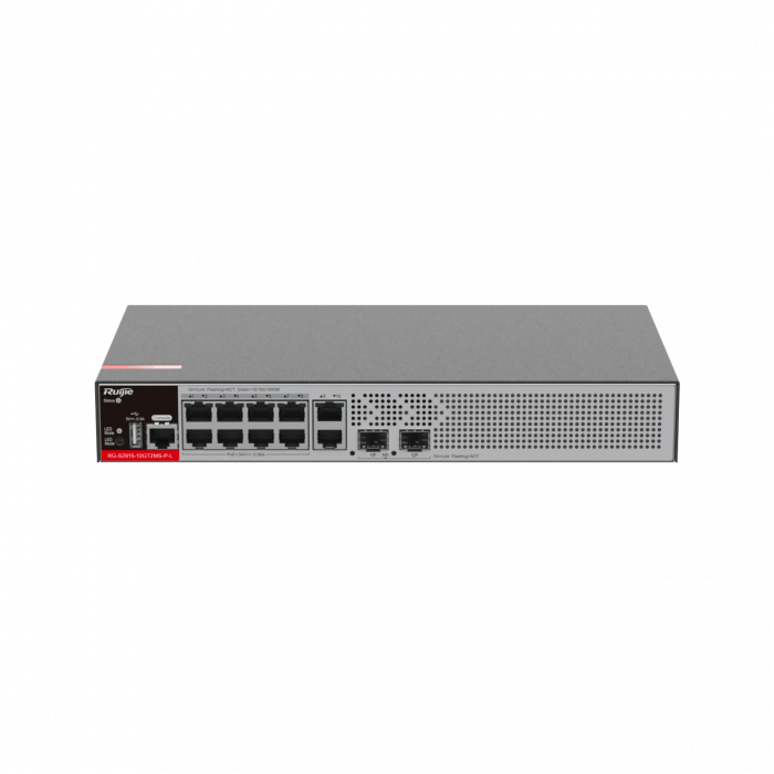 Коммутатор RUIJIE RG-S2915-10GT2MS-P-L managed L2+ PoE+ (10 x 10/100/1000 RJ45; 2 x 2.5GE/1GE SFP ports 125W PoE) (RG-S2915-10GT2MS-P-L) Коммутатор RUIJIE RG-S2915-10GT2MS-P-L managed L2+ PoE+ (10 x 10/100/1000 RJ45; 2 x 2.5GE/1GE SFP ports 125W PoE) (RG-S2915-10GT2MS-P-L)