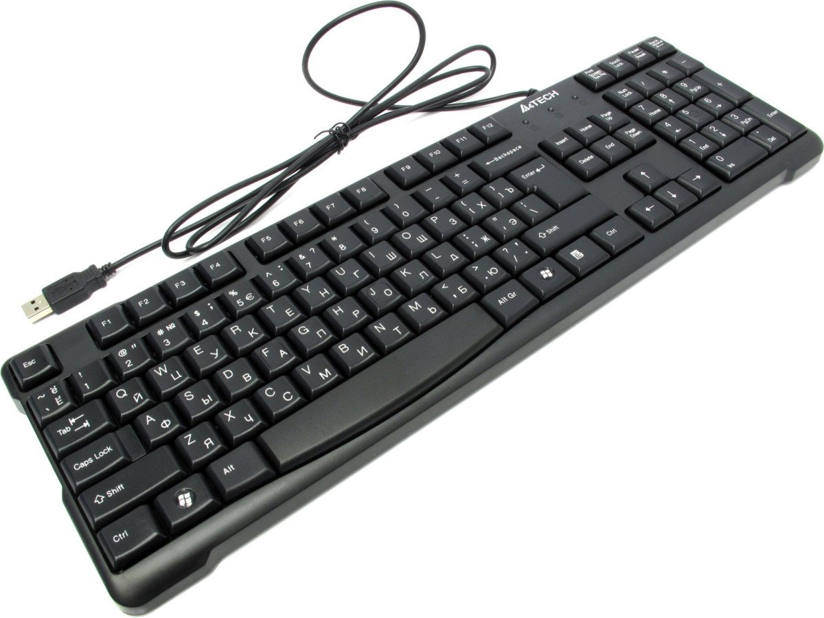Клавиатура A4tech KR-750 USB, Black, закругленные клавиши (KR-750)