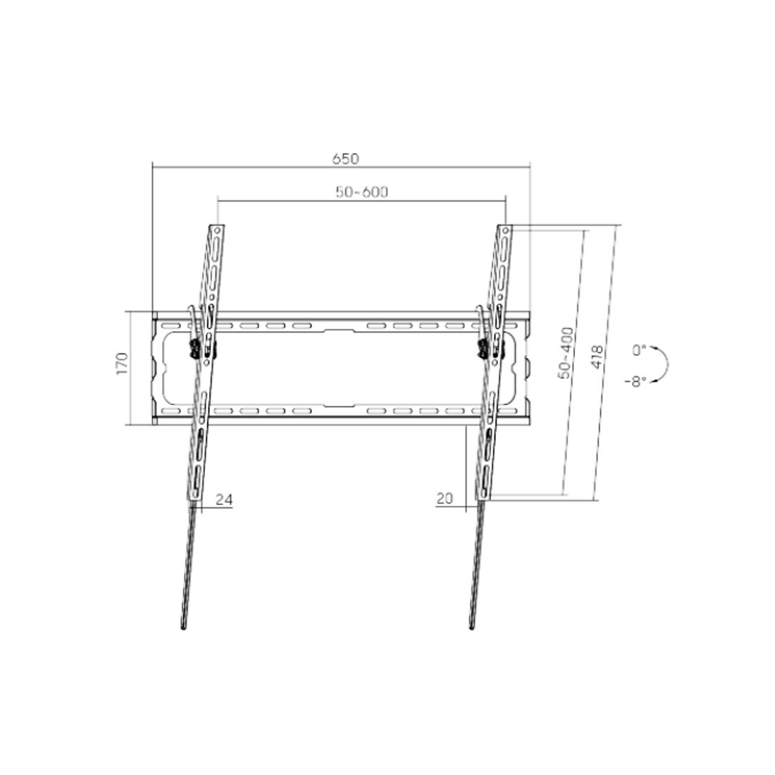 Кронштейн XG WB-3786T для ТВ и мониторов 37"-86" (WB-3786T)