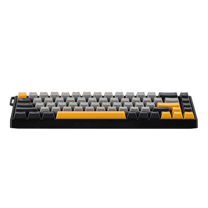Клавиатура AULA WIN68, Gray Wood switch, Black-Grey-Yellow (WIN68HE MAX DGLGY)