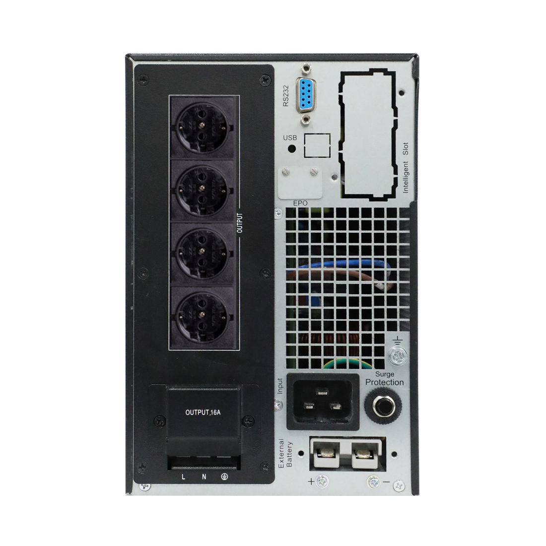 Источник бесперебойного питания SVC 3000VA, 3000W, Black (PTX-3KLN-LCD)