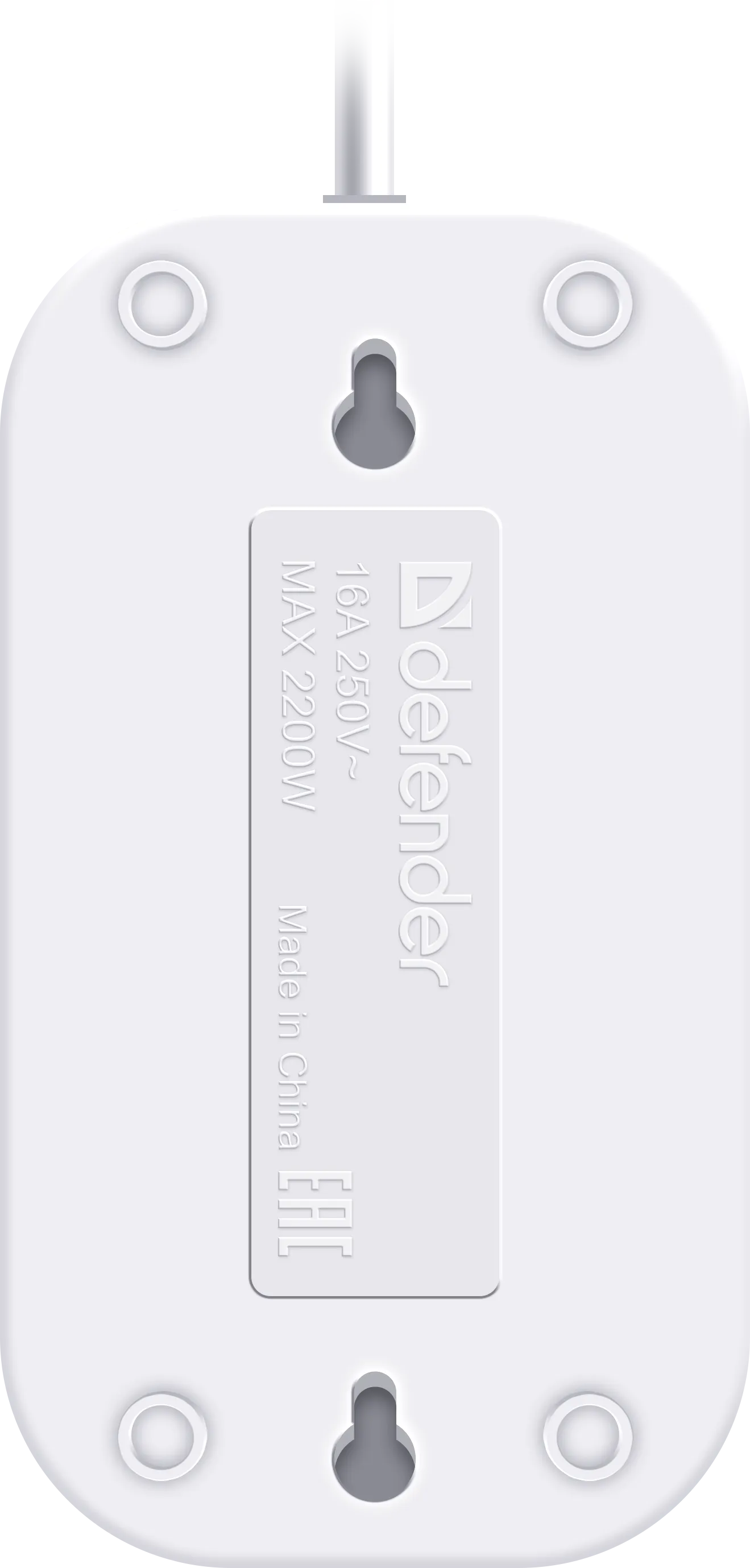 Удлинитель без заземления Defender B220 10 А, 3 м, 2 розетки, белый (99271) Удлинитель без заземления Defender B220 10 А, 3 м, 2 розетки, белый (99271)