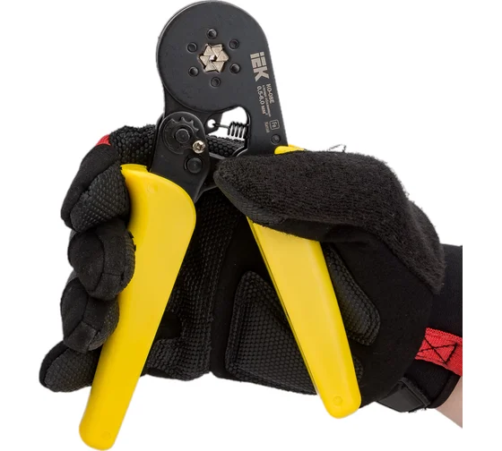 Клещи обжимные КО-08Е 0,5-6,0мм2 (шестигранник) IEK (TKL10-D6)