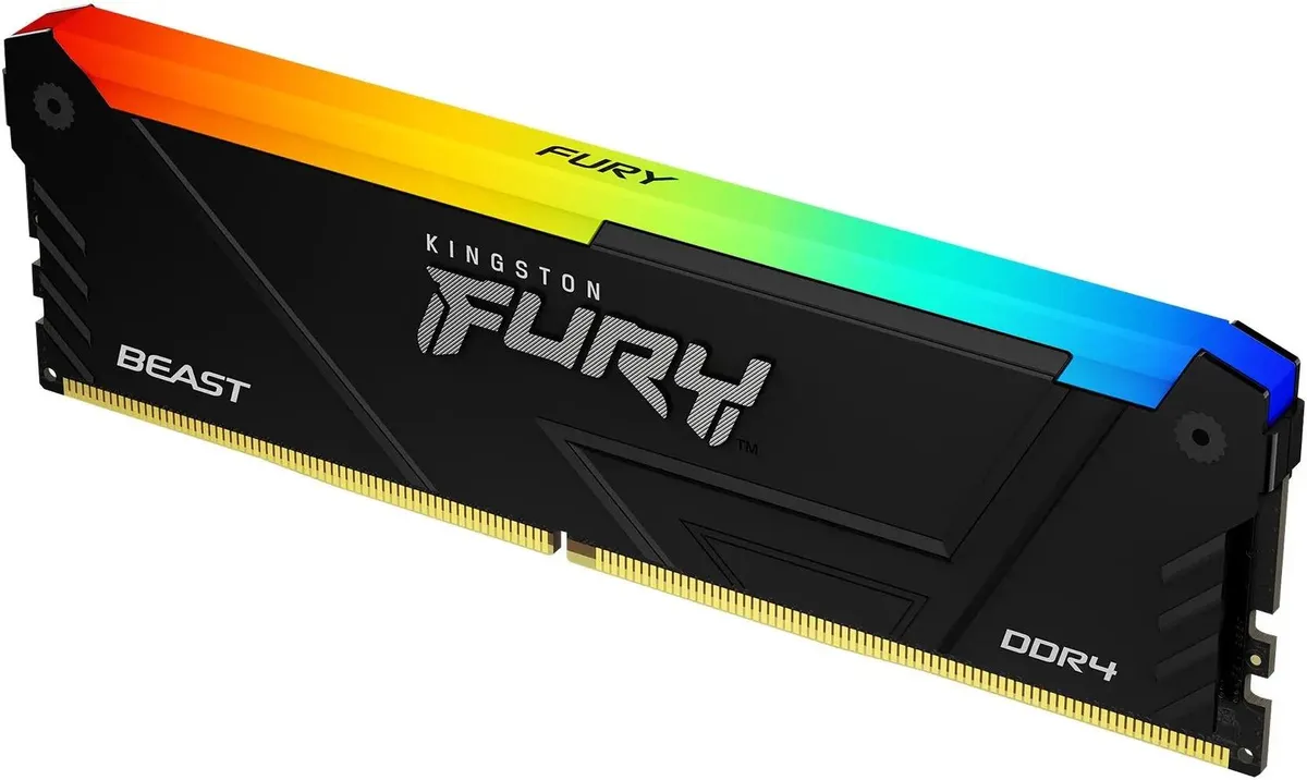 Оперативная память Kingston Fury Beast RGB DDR4 DIMM 8Gb 3200MHz (KF432C16BB2A/8WP)