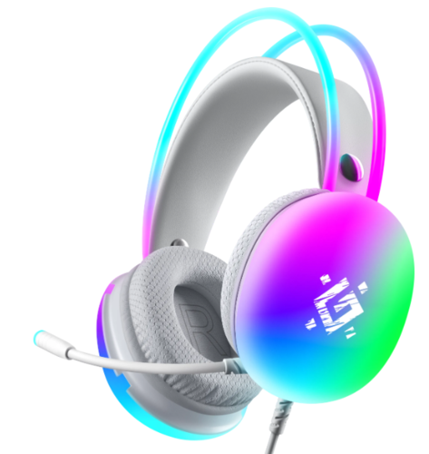 Игровая гарнитура Defender Ignis белый, RGB, провод 2 м (64440)