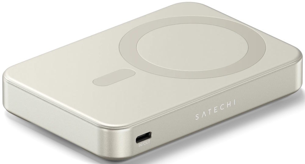 Пауэрбанк Satechi Qi2 10K - Sand (ST-B10Q2SW)